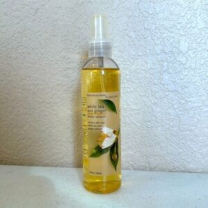 Bath & Body Works Pleasures White Tea and Ginger body splash bottle spray 8 oz